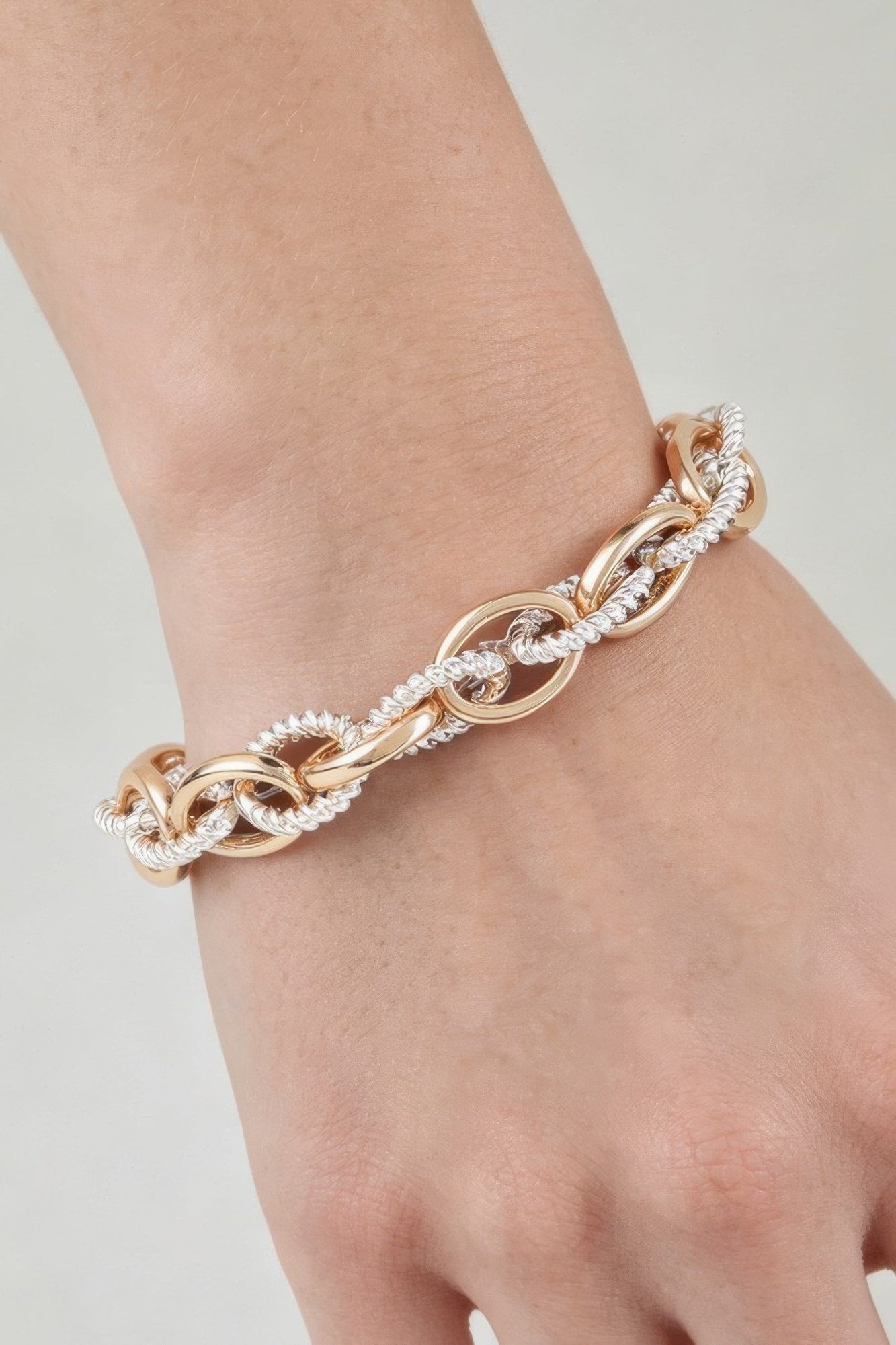 Women's Chain Bracelet Multi Intertwined Twisted BYMANYC ® New York BOLD LAYERED STATEMENT BRACELET - New Collection