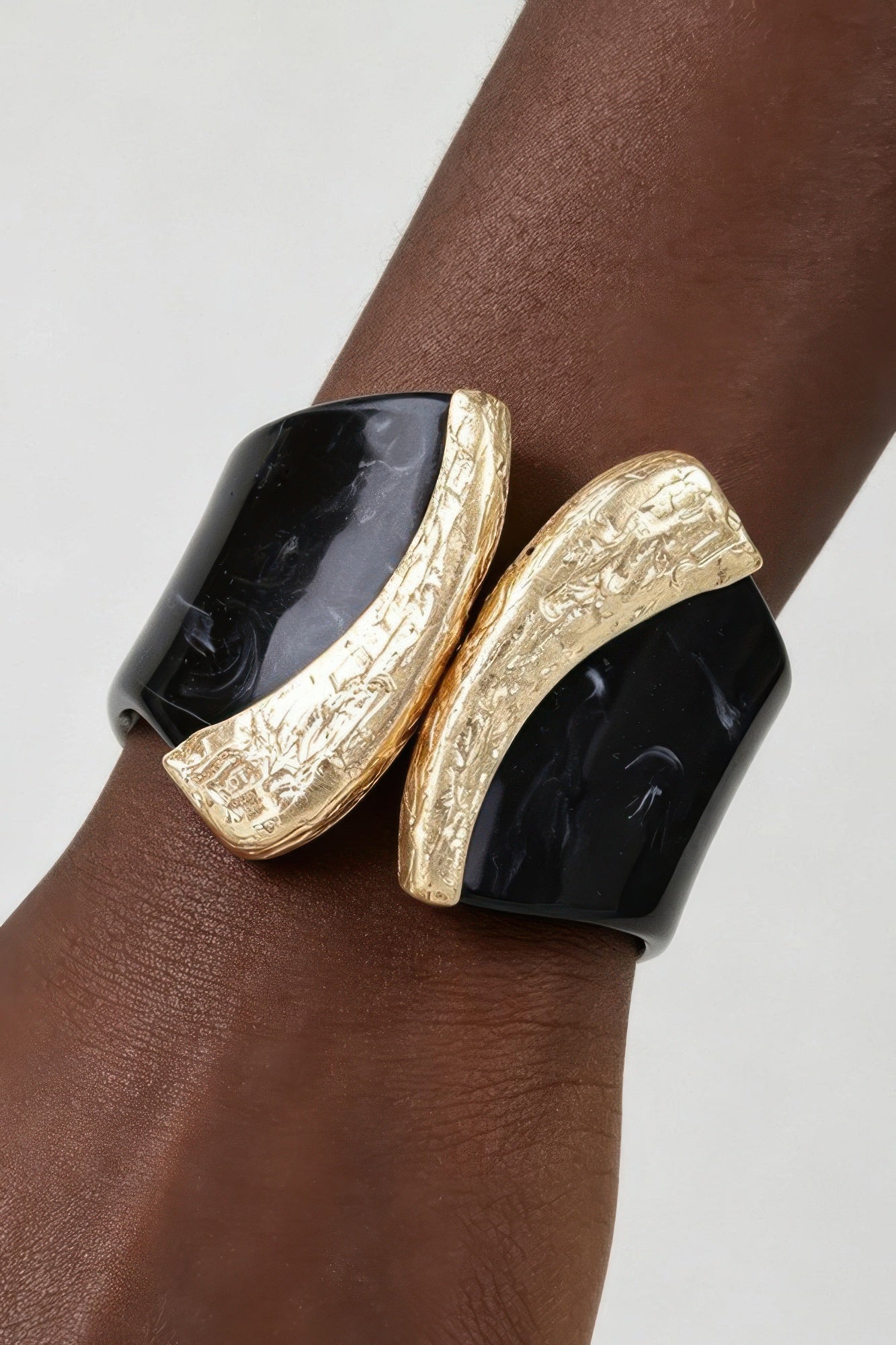 Women's Cuff Bracelet Abstract Stone Pillar BYMANYC ® New York GEOMETRIC ARCHITECTURAL WRISTBAND - New Collection