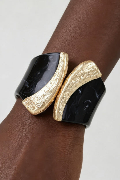Women's Cuff Bracelet Abstract Stone Pillar BYMANYC ® New York GEOMETRIC ARCHITECTURAL WRISTBAND - New Collection