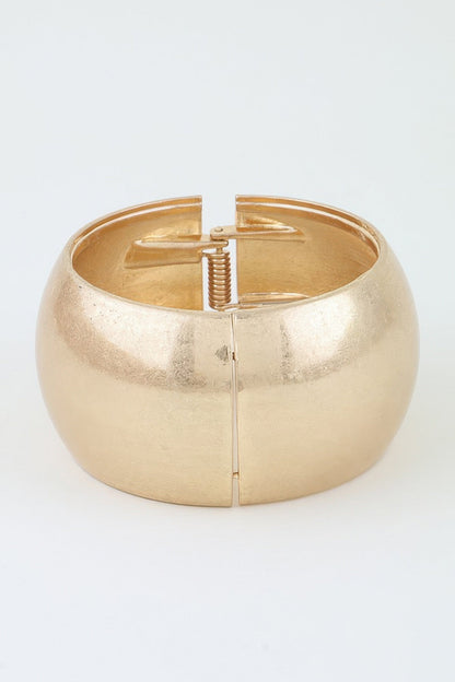 Women's Cuff Bracelet Polished Matte Wide Dome BYMANYC ® New York MODERN SCULPTURAL BANGLE - New Collection
