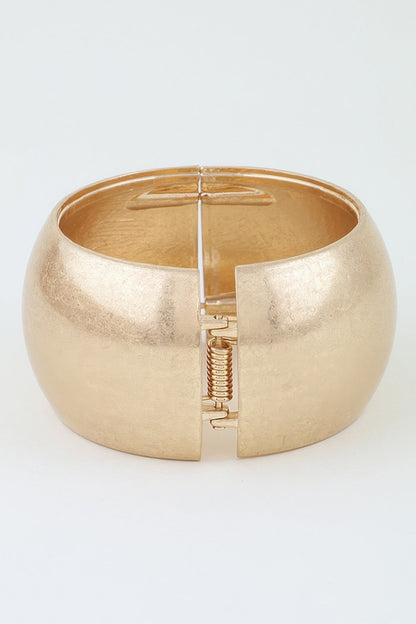 Women's Cuff Bracelet Polished Matte Wide Dome BYMANYC ® New York MODERN SCULPTURAL BANGLE - New Collection