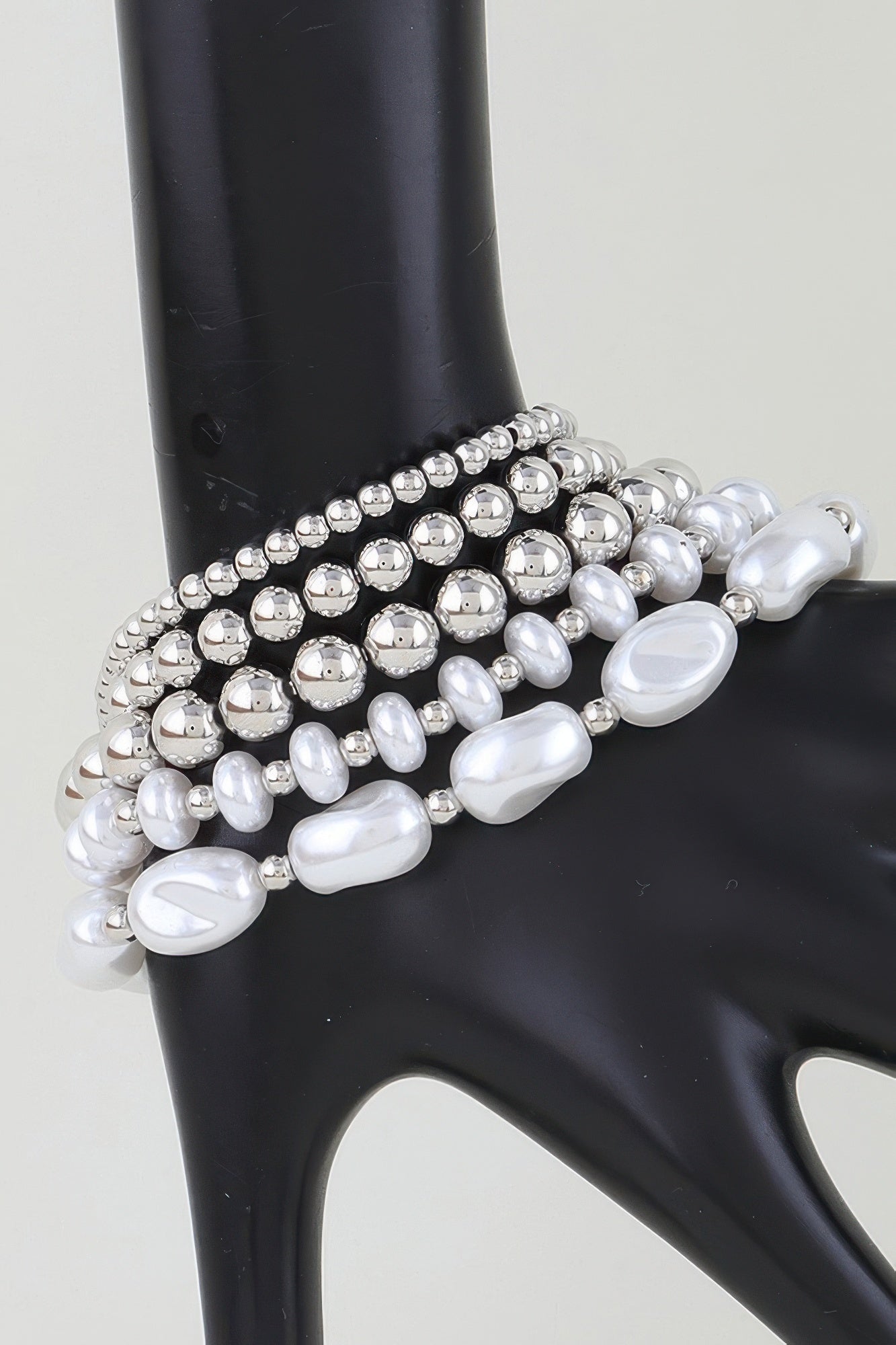 Women's Beaded Bracelet Multi Polished Stone BYMANYC ® New York COLORFUL STACKABLE STRAND BRACELET - New Collection