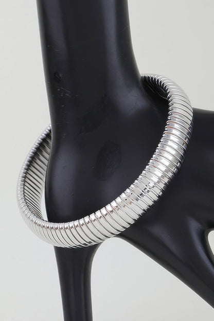 Women's Bangle Bracelet Polished Snake Chain BYMANYC ® New York SLEEK FLUID WRISTBAND - New Collection