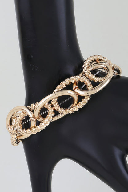 Women's Chain Bracelet Multi Twisted Link BYMANYC ® New York DYNAMIC WOVEN LINK BRACELET - New Collection