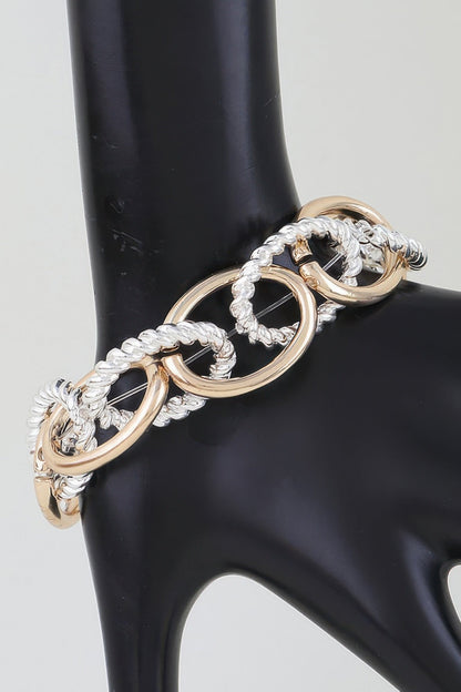 Women's Chain Bracelet Multi Twisted Link BYMANYC ® New York DYNAMIC WOVEN LINK BRACELET - New Collection