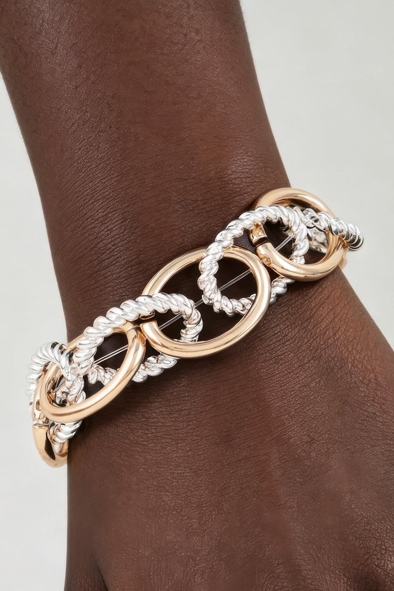 Women's Chain Bracelet Multi Twisted Link BYMANYC ® New York DYNAMIC WOVEN LINK BRACELET - New Collection
