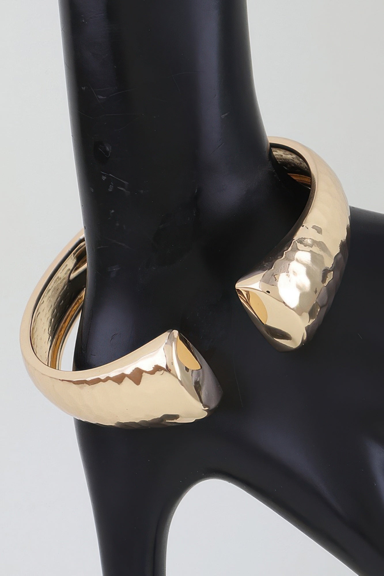 Women's Cuff Bracelet Hammered Open Clasp BYMANYC ® New York MODERN TEXTURED OPEN BANGLE - New Collection