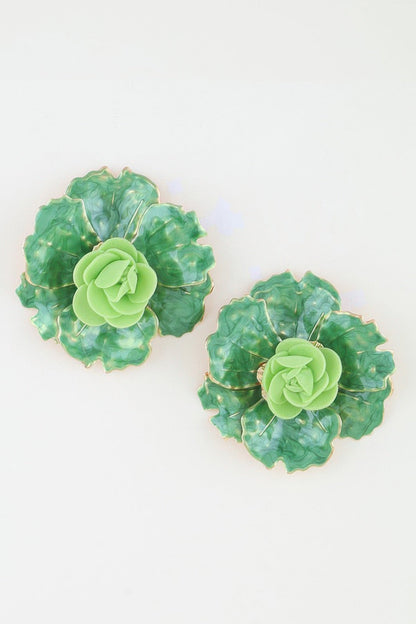 Women's Earrings Studs Botanical BYMANYC ® New York HAMPTONS WATERCOLOR - New Collection