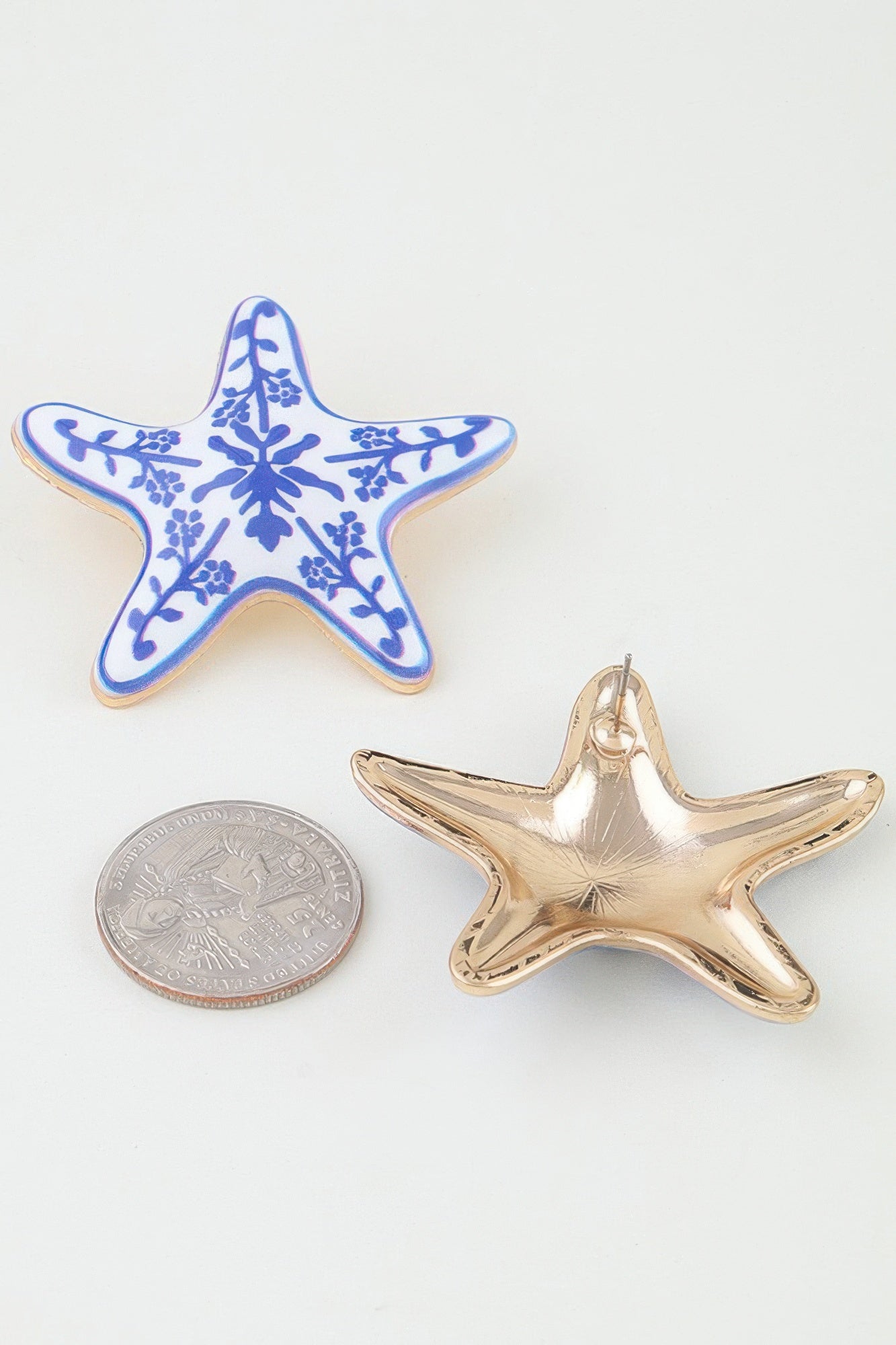 Women's Earrings Studs Starfish BYMANYC ® New York HAMPTONS ANTIQUE - New Collection