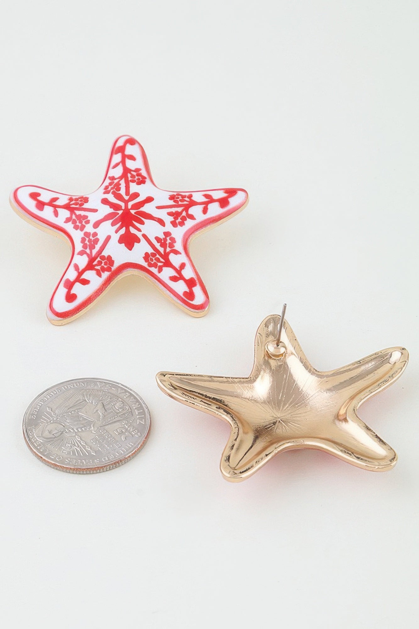 Women's Earrings Studs Starfish BYMANYC ® New York HAMPTONS ANTIQUE - New Collection