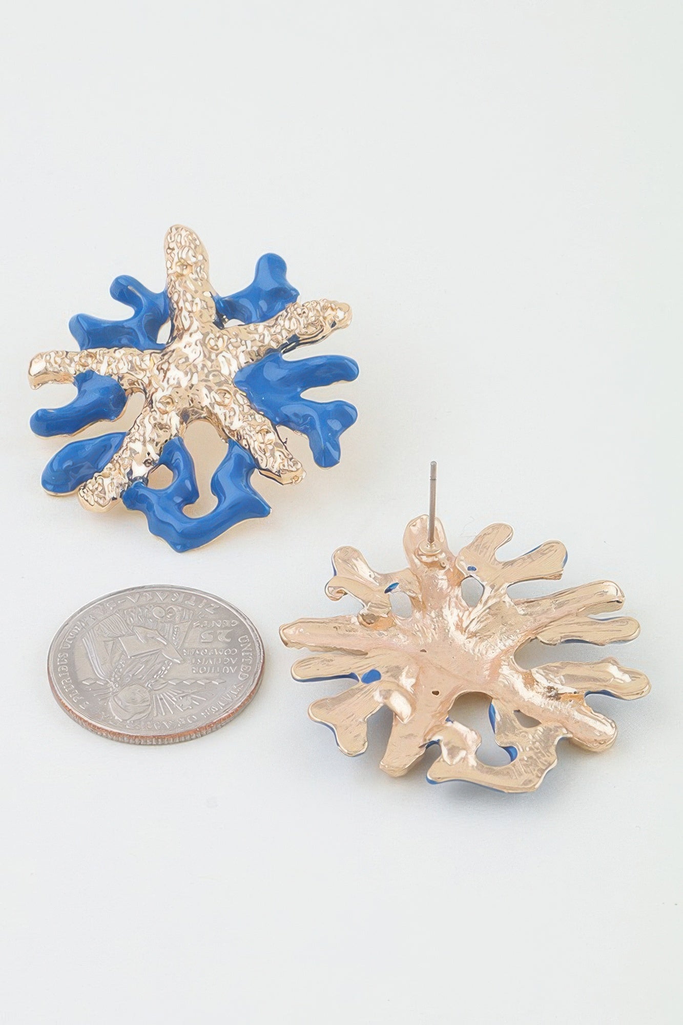 Women's Earrings Studs Starfish BYMANYC ® New York HAMPTONS CORAL - New Collection