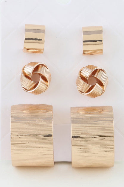 Women's Earrings Multi-Pack Hoops BYMANYC ® New York SOHO CARVED - New Collection