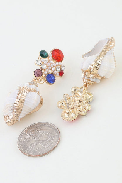 Women's Earrings Drops Shell BYMANYC ® New York HAMPTONS SUMMER SHELL - New Collection