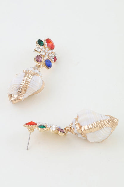 Women's Earrings Drops Shell BYMANYC ® New York HAMPTONS SUMMER SHELL - New Collection