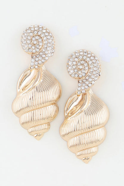 Women's Earrings Drops Conch Shell BYMANYC ® New York HAMPTONS CONCH - New Collection