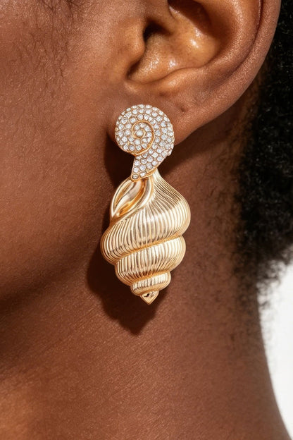 Women's Earrings Drops Conch Shell BYMANYC ® New York HAMPTONS CONCH - New Collection