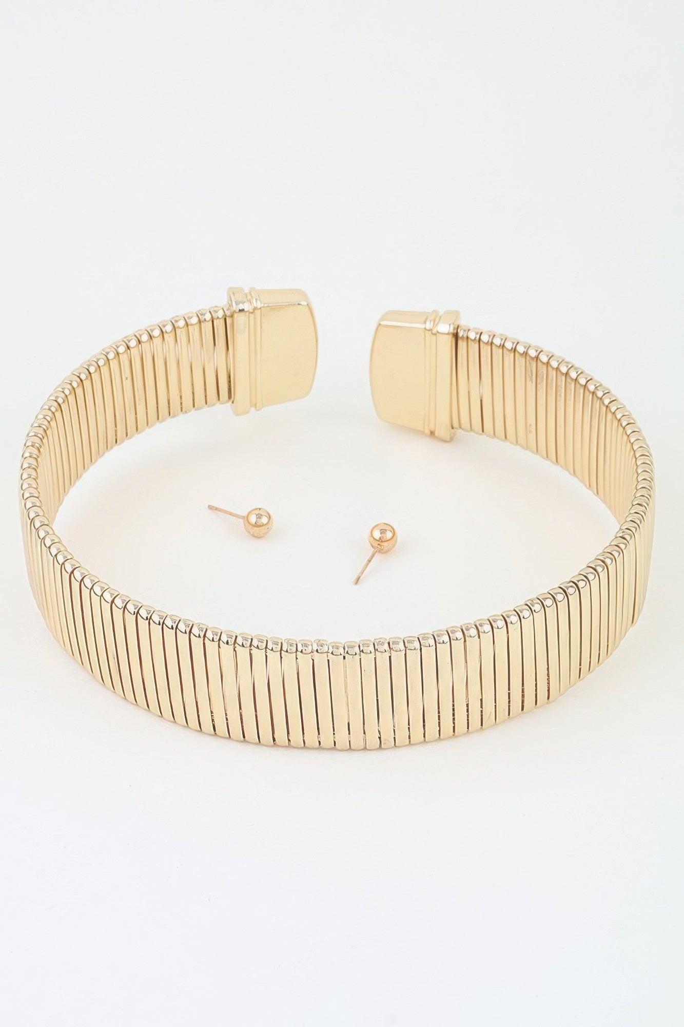 Women's Necklace Set Choker BYMANYC ® New York MADISON CUBIC BAR - New Collection
