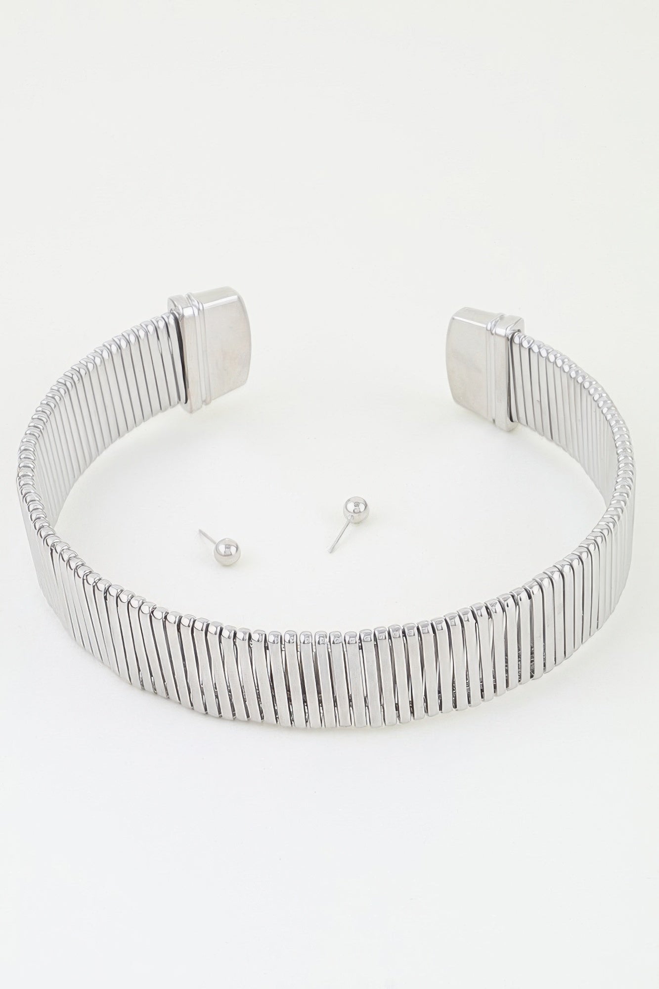Women's Necklace Set Choker BYMANYC ® New York MADISON CUBIC BAR - New Collection