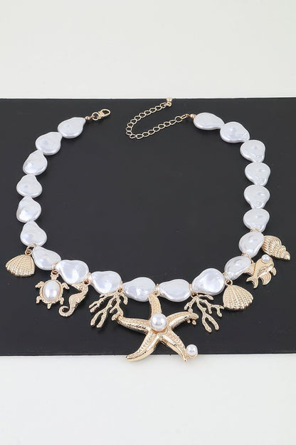 Women's Necklace Beaded Charms BYMANYC ® New York HAMPTONS UNDER the SEA - New Collection