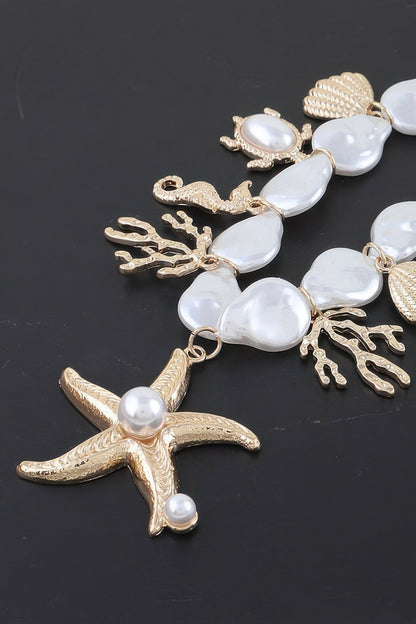 Women's Necklace Beaded Charms BYMANYC ® New York HAMPTONS UNDER the SEA - New Collection