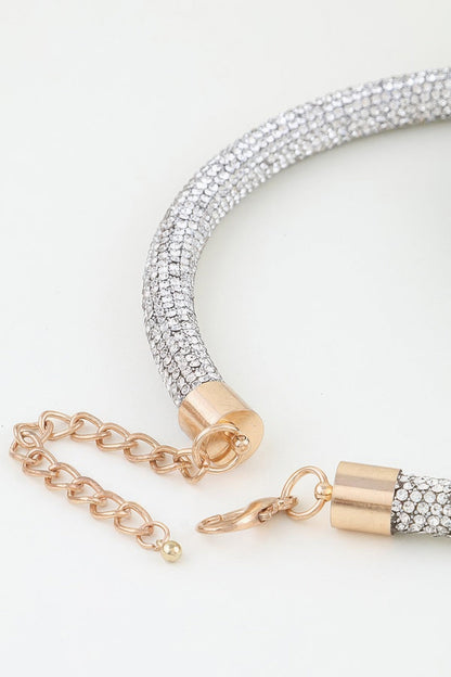 Women's Necklace Choker Floral BYMANYC ® New York SOHO BEJEWELED BLOOM - New Collection