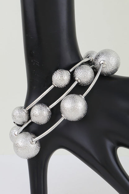 Women's Bracelet Set Bangles BYMANYC ® New York SOHO HAMMERED TUBE - New Collection