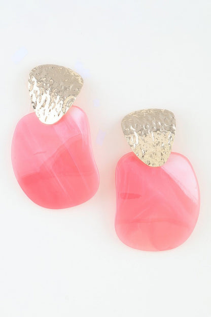Women's Earrings Drops Marble BYMANYC ® New York SOHO MODERN MARBLE - New Collection