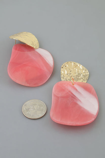 Women's Earrings Drops Marble BYMANYC ® New York SOHO MODERN MARBLE - New Collection