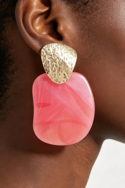 Women's Earrings Drops Marble BYMANYC ® New York SOHO MODERN MARBLE - New Collection