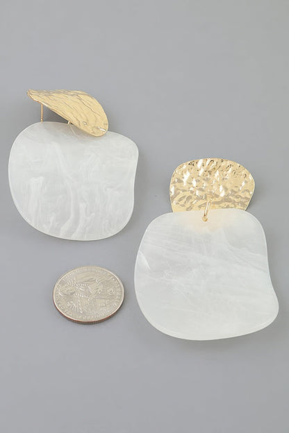 Women's Earrings Drops Marble BYMANYC ® New York SOHO MODERN MARBLE - New Collection