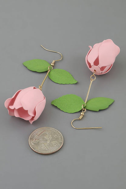 Women's Earrings Drops Floral BYMANYC ® New York HAMPTONS YOUR ROSE - New Collection