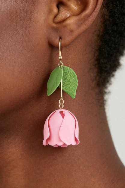 Women's Earrings Drops Floral BYMANYC ® New York HAMPTONS YOUR ROSE - New Collection
