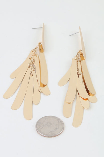 Women's Earrings Drops Feather BYMANYC ® New York SOHO MODERN FEATHER - New Collection
