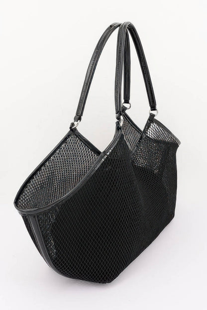 Women's Tote Bag Mesh With Removable Liner BYMANYC ® New York CONTEMPORARY AIRY VERSATILE SHOPPER - New Collection