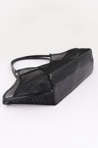 Women's Tote Bag Mesh With Removable Liner BYMANYC ® New York CONTEMPORARY AIRY VERSATILE SHOPPER - New Collection