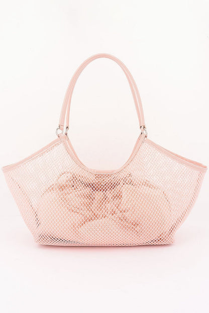 Women's Tote Bag Mesh With Removable Liner BYMANYC ® New York CONTEMPORARY AIRY VERSATILE SHOPPER - New Collection