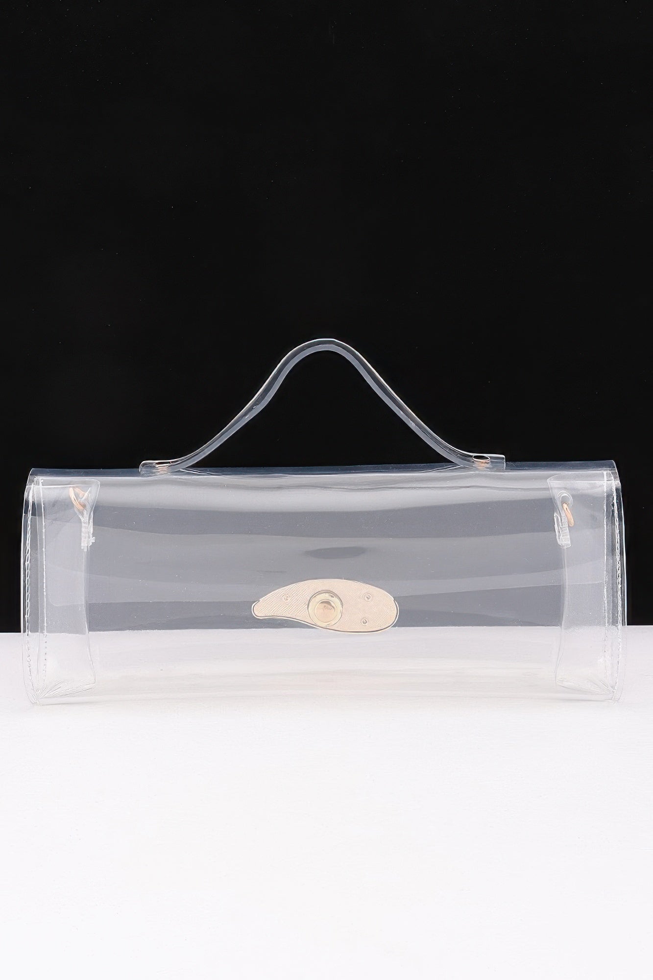 Women's Top Handle Bag Transparent BYMANYC ® New York CONTEMPORARY CLEAR STRUCTURED PURSE - New Collection