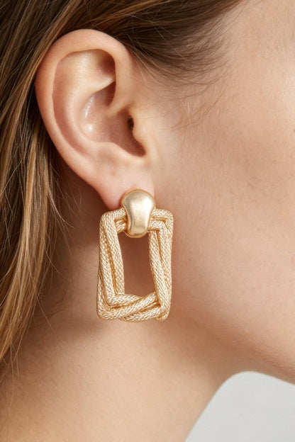 Women's Earrings Drops Geometric BYMANYC ® New York MADISON BRAIDED - New Collection