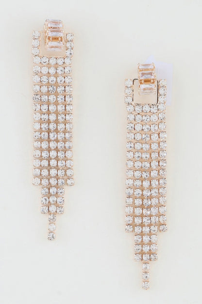Women's Earrings Drops Zirconia BYMANYC ® New York MADISON GLAM - New Collection