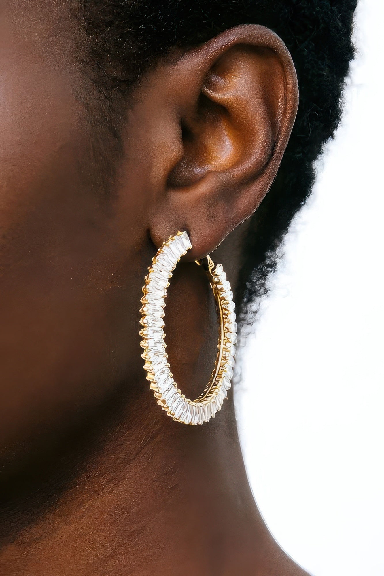 Women's Earrings Hoops Zirconia BYMANYC ® New York MADISON HOOPS - New Collection