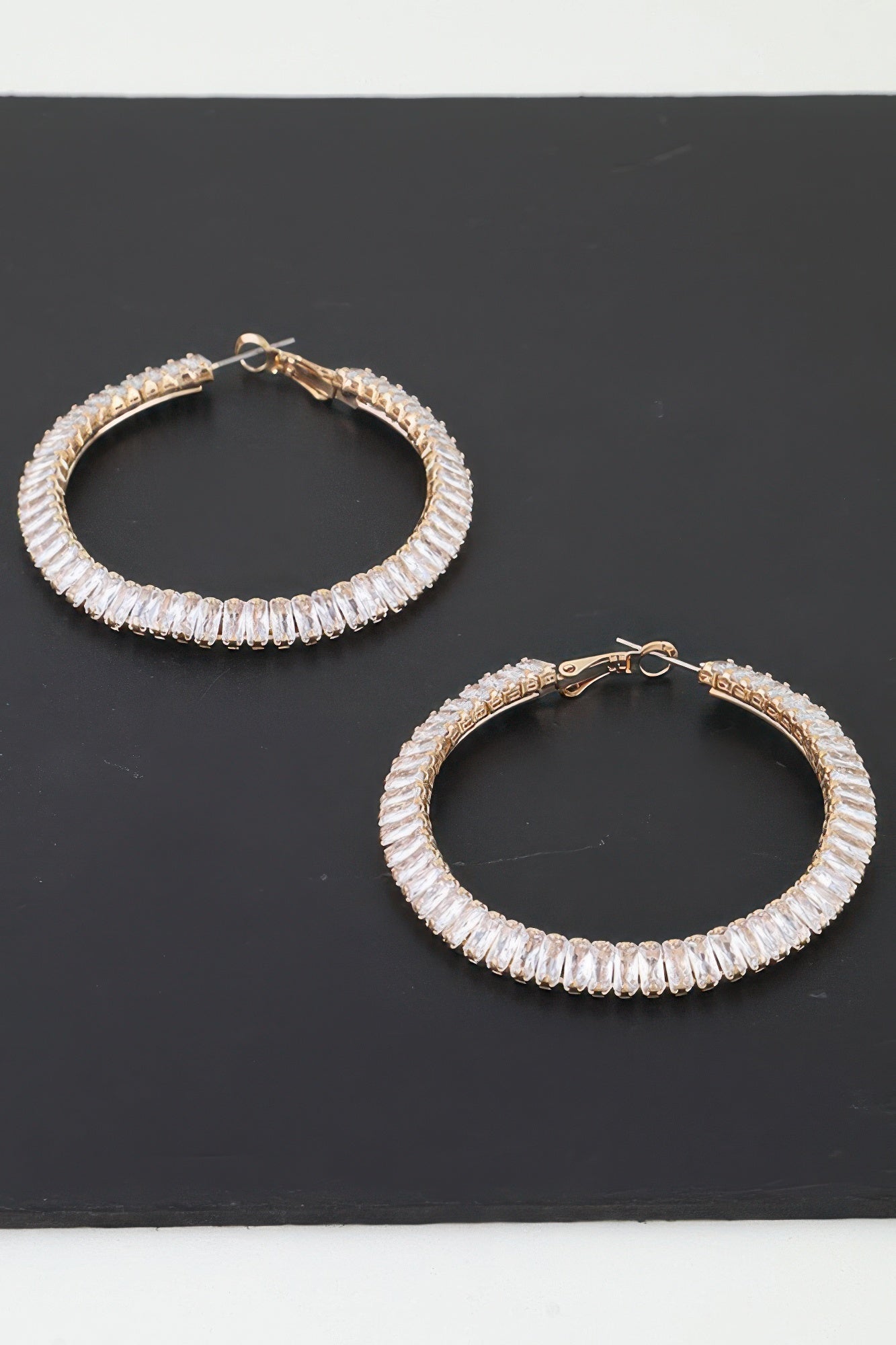 Women's Earrings Hoops Zirconia BYMANYC ® New York MADISON HOOPS - New Collection