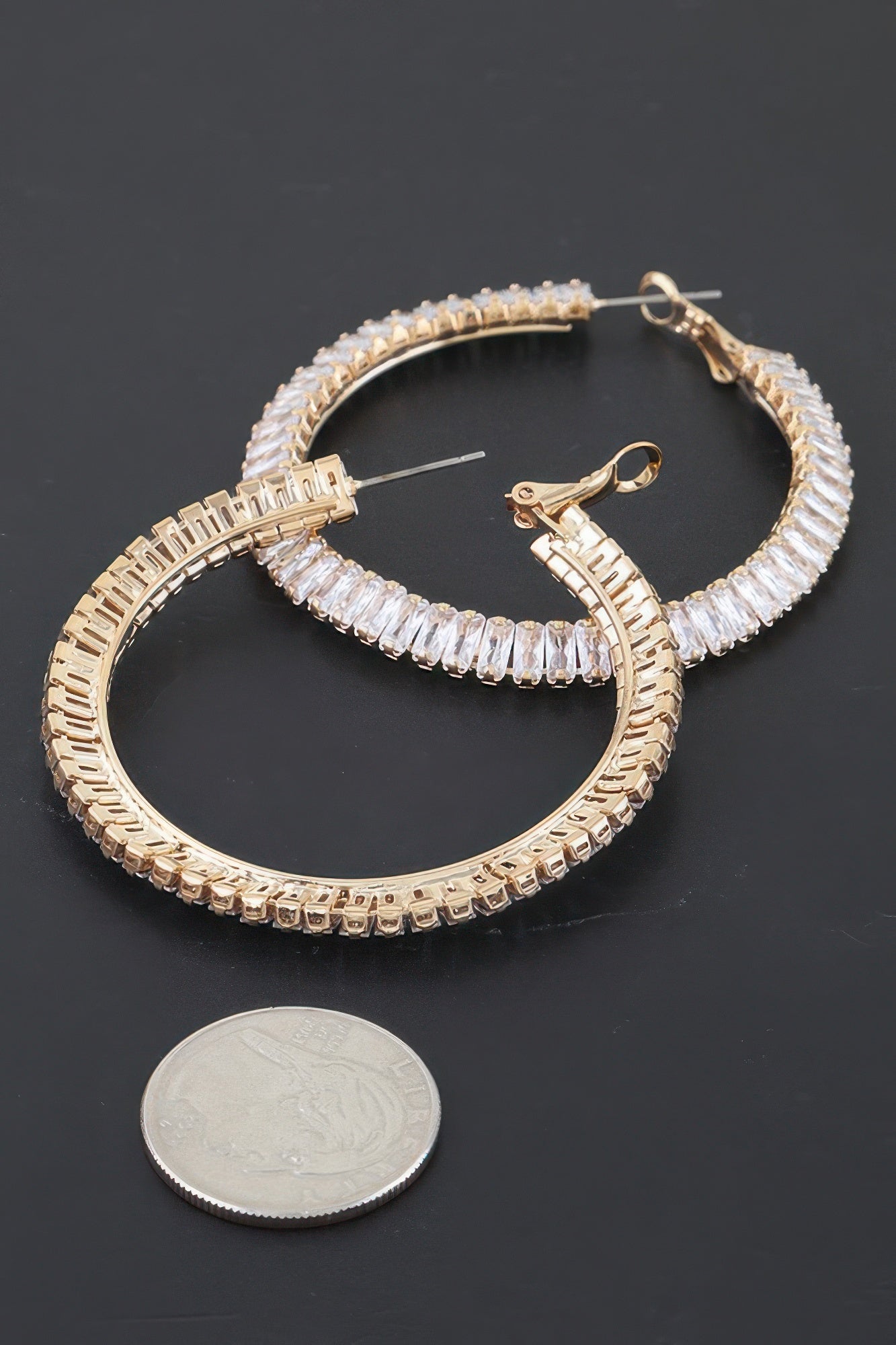 Women's Earrings Hoops Zirconia BYMANYC ® New York MADISON HOOPS - New Collection