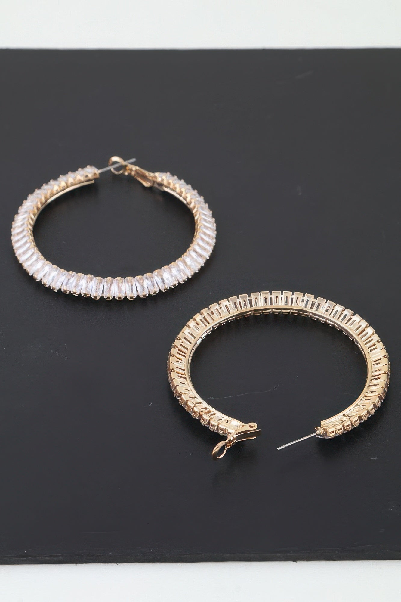 Women's Earrings Hoops Zirconia BYMANYC ® New York MADISON HOOPS - New Collection