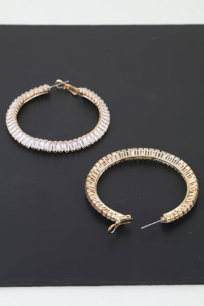 Women's Earrings Hoops Zirconia BYMANYC ® New York MADISON HOOPS - New Collection