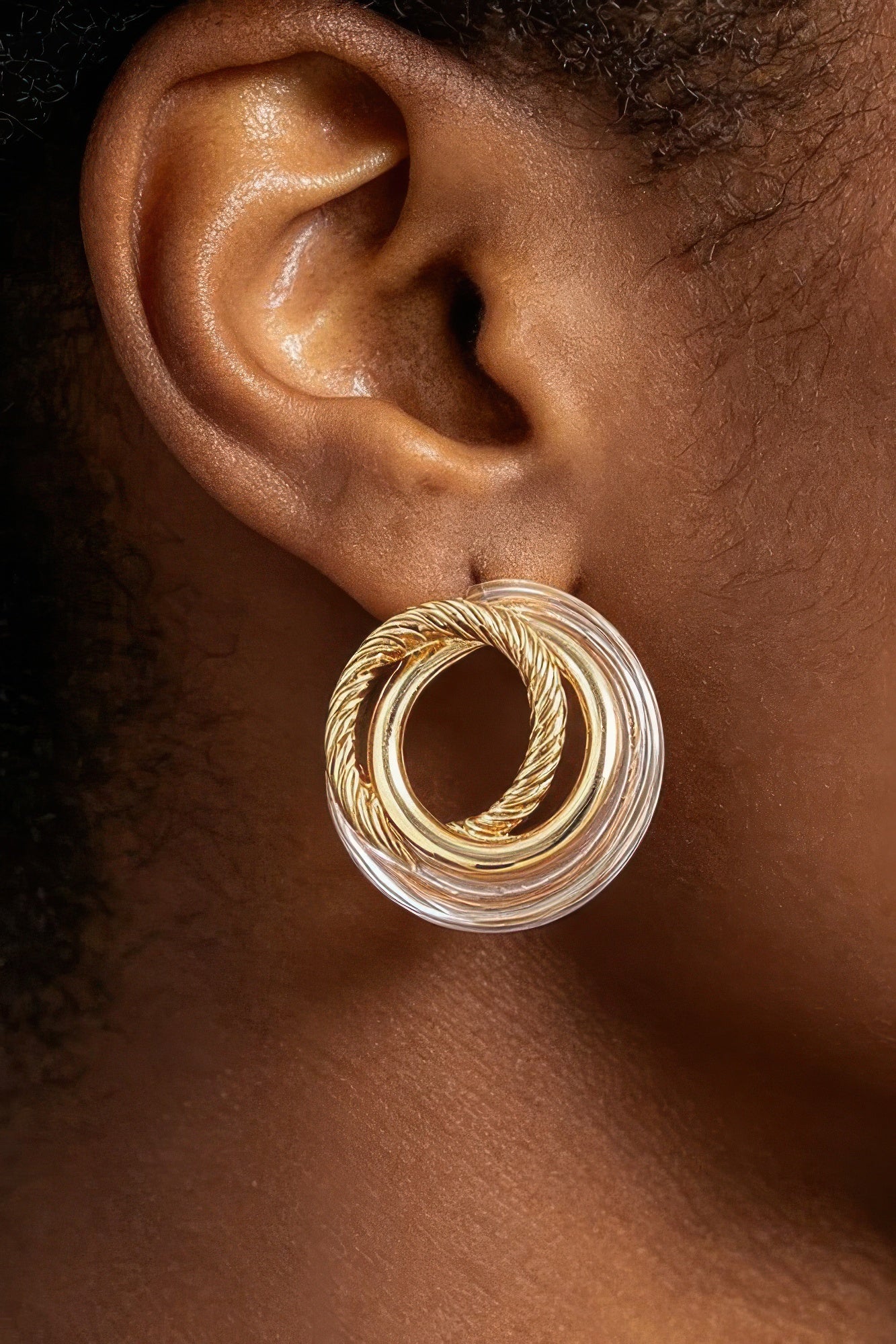 Women's Earrings Studs Geometric BYMANYC ® New York MADISON TWIST - New Collection