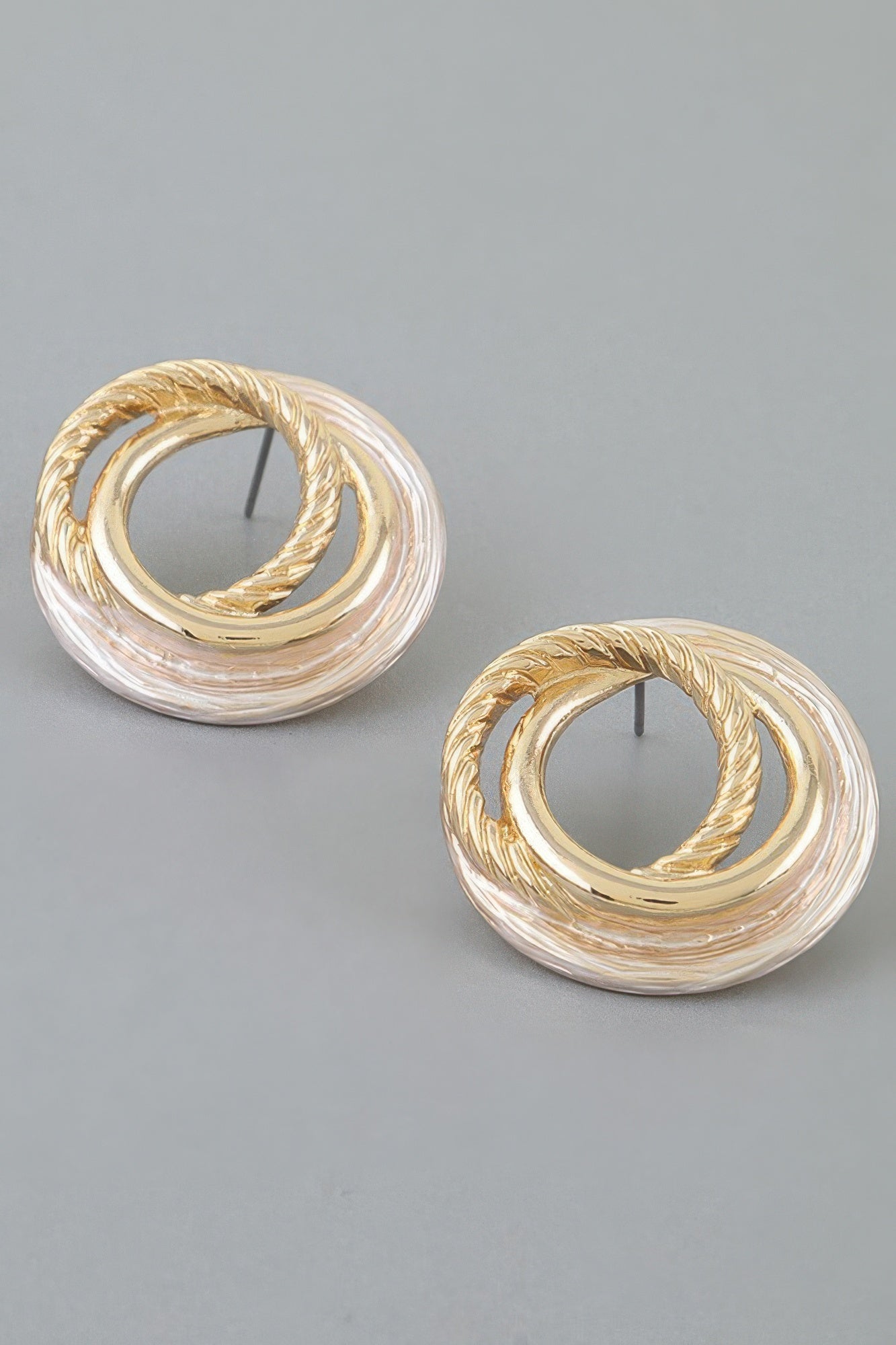 Women's Earrings Studs Geometric BYMANYC ® New York MADISON TWIST - New Collection
