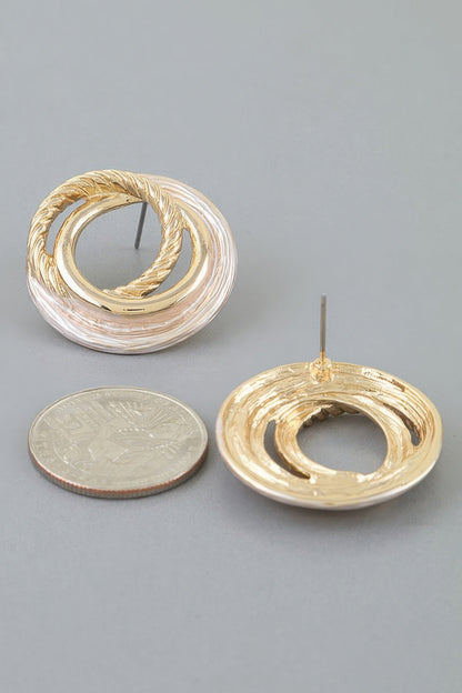 Women's Earrings Studs Geometric BYMANYC ® New York MADISON TWIST - New Collection