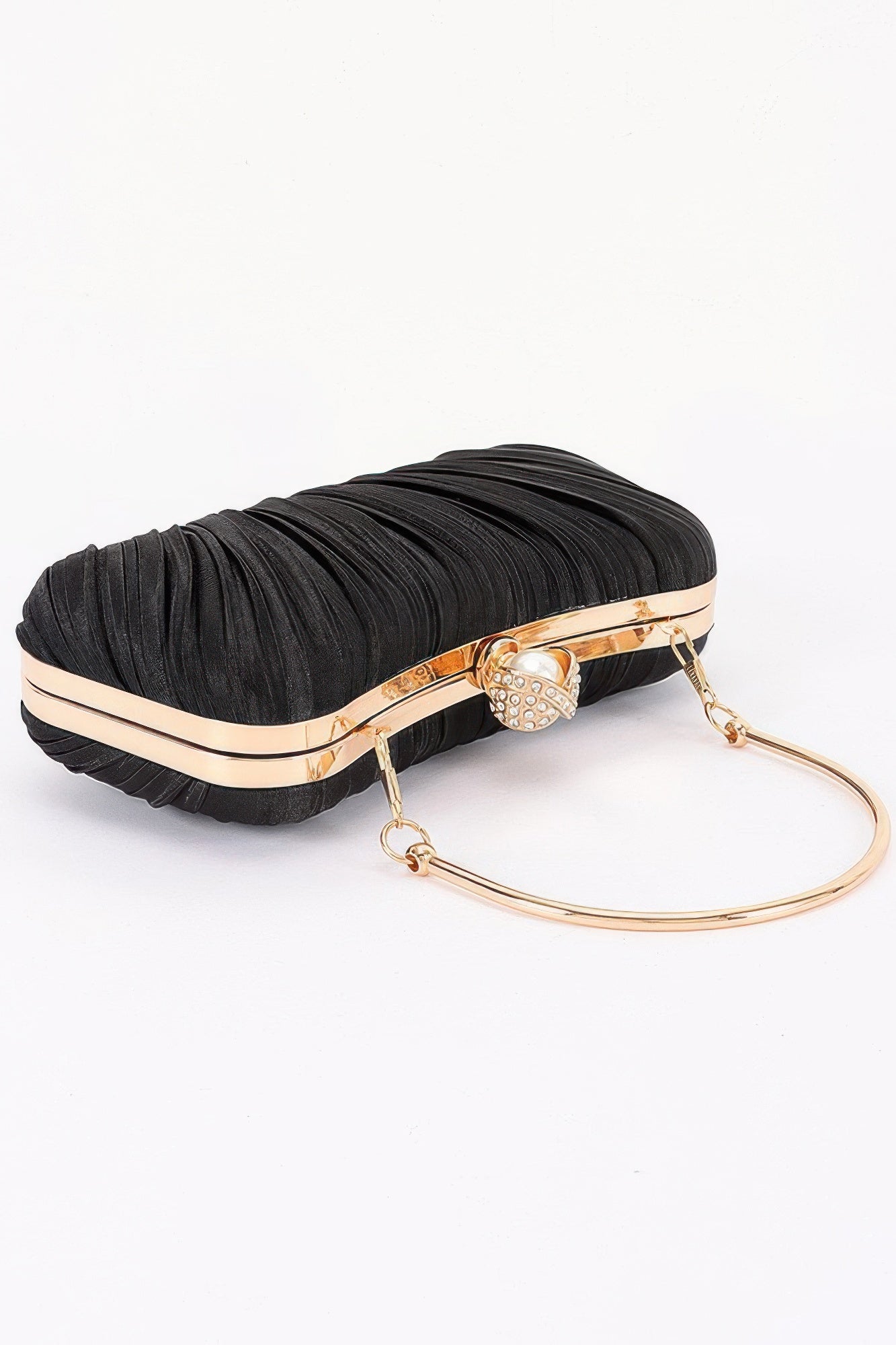 Women's Party Clutch Pleated Polyester BYMANYC ® New York ELEGANT TEXTURED EVENING PURSE - New Collection