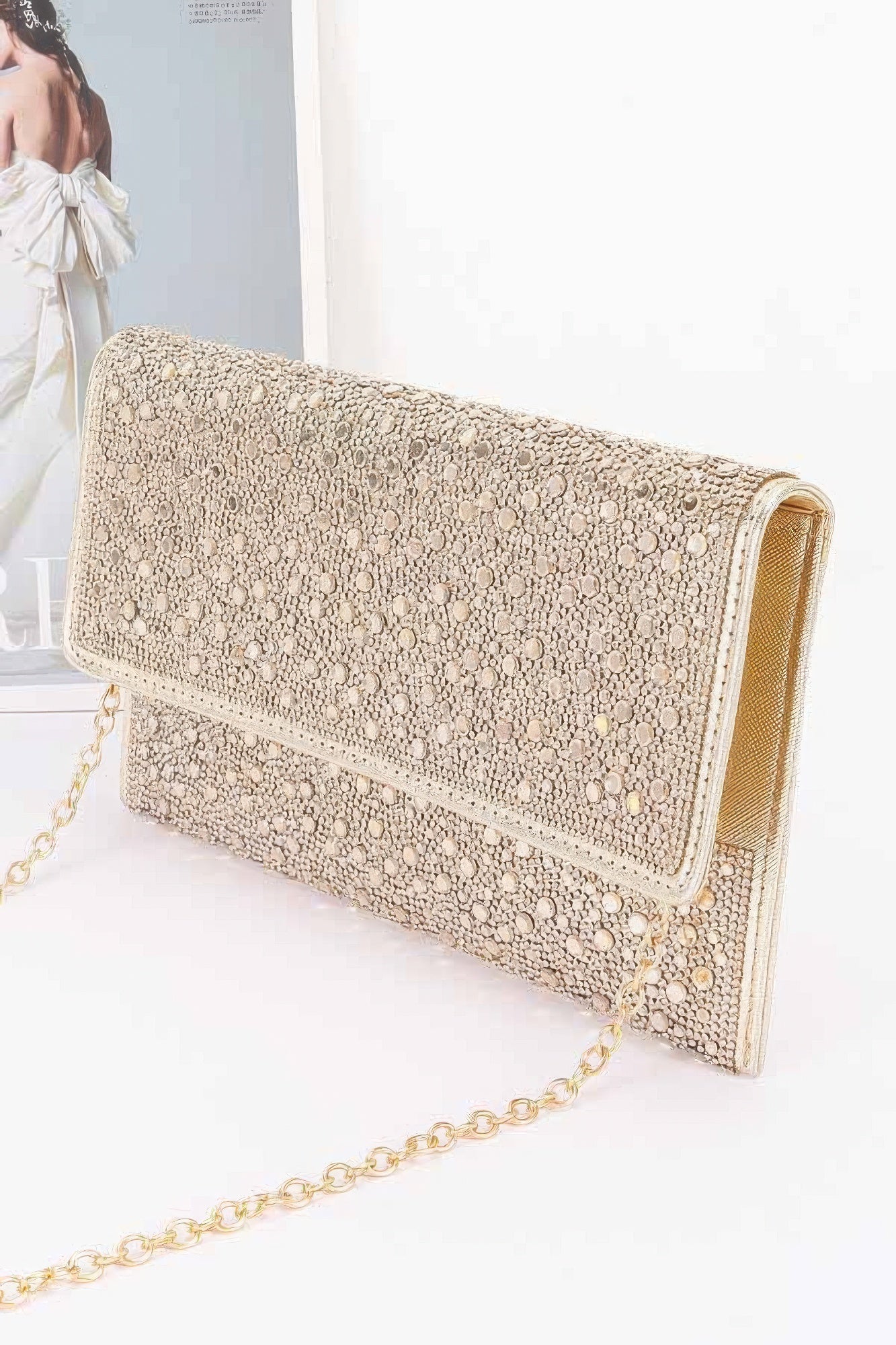 Women's Party Clutch Rhinestone Envelope BYMANYC ® New York SPARKLING ELEGANT EVENING PURSE - New Collection