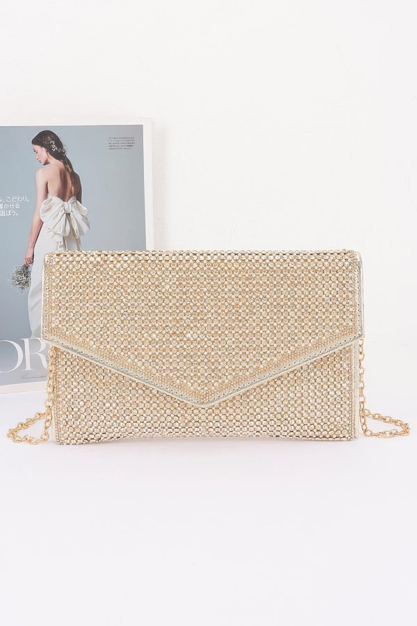 Women's Party Clutch Rhinestone Envelope BYMANYC ® New York SPARKLING ELEGANT EVENING PURSE - New Collection
